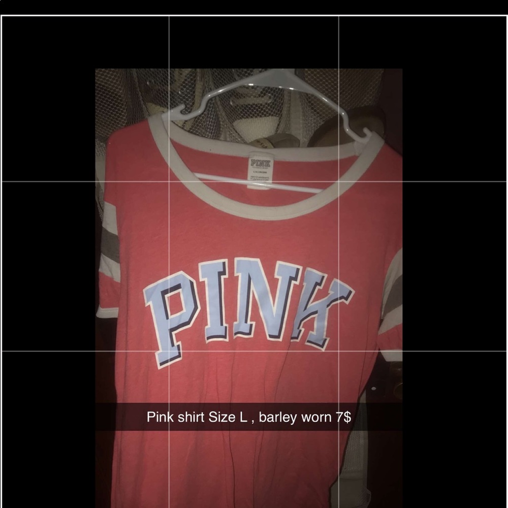 Pink shirt , barley worn !